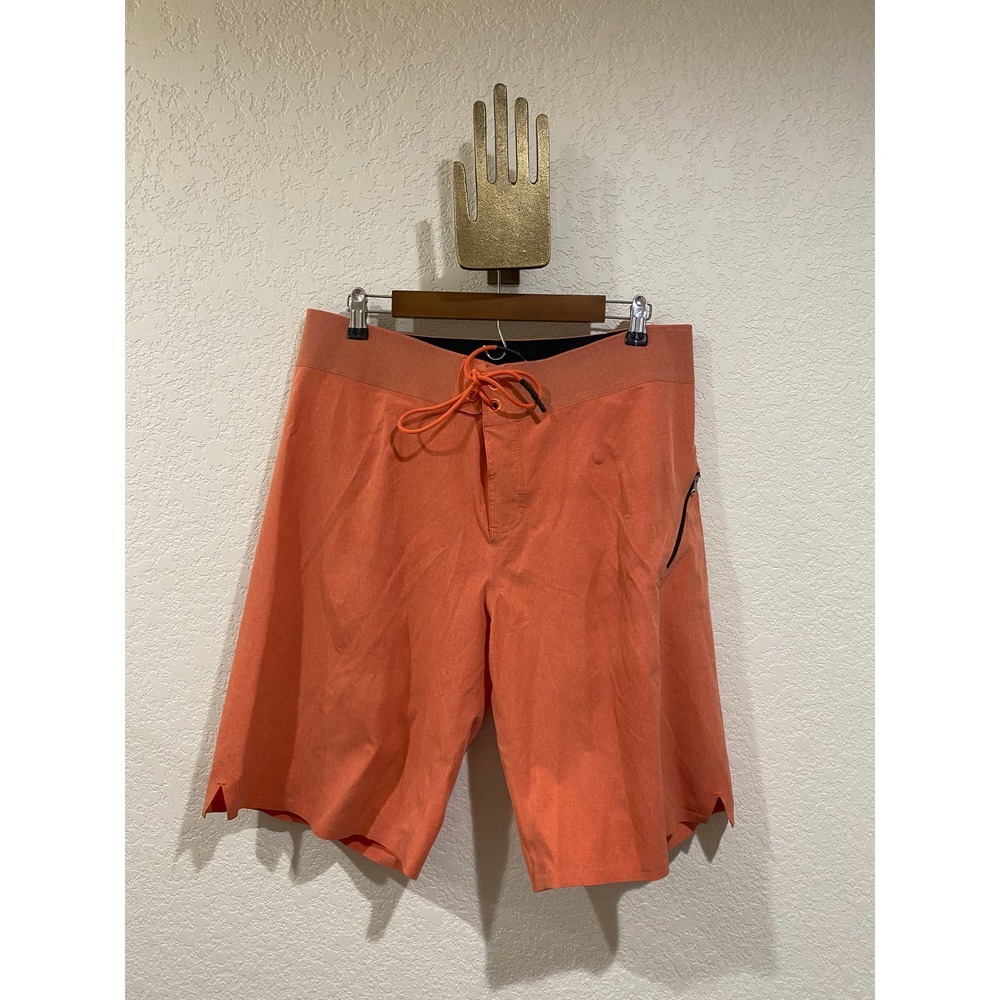 Lululemon Men's El Current Orange swim trunk shorts | 38